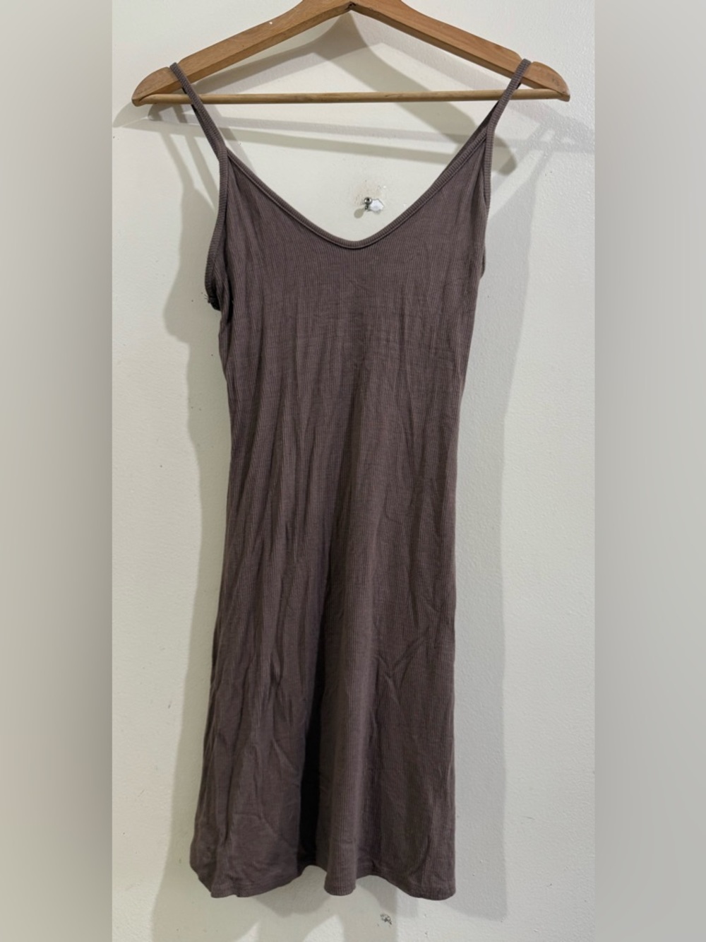 Joah Brown Mauve Slip Midi Dress